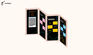 Infographie illustrant un panneau d'affichage exposant des visuels